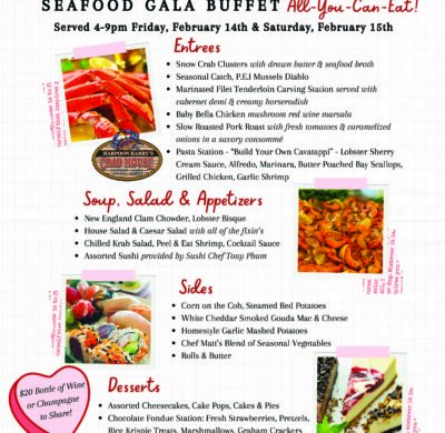 Valentine's Seafood Gala Buffet